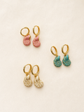 Seashell Huggie Charm Earrings