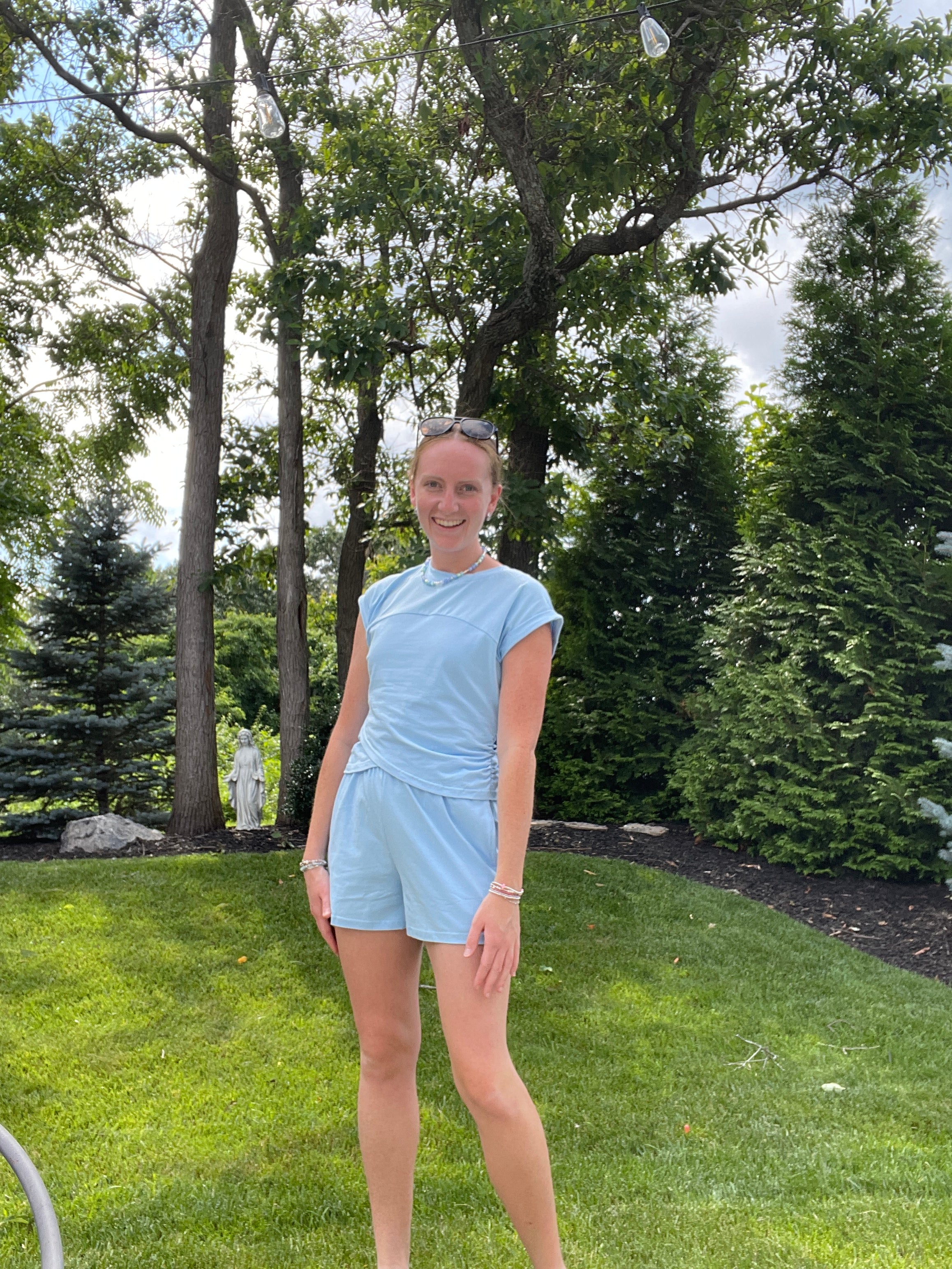 Head in the Clouds Crossover Tank and Shorts Matching Set
