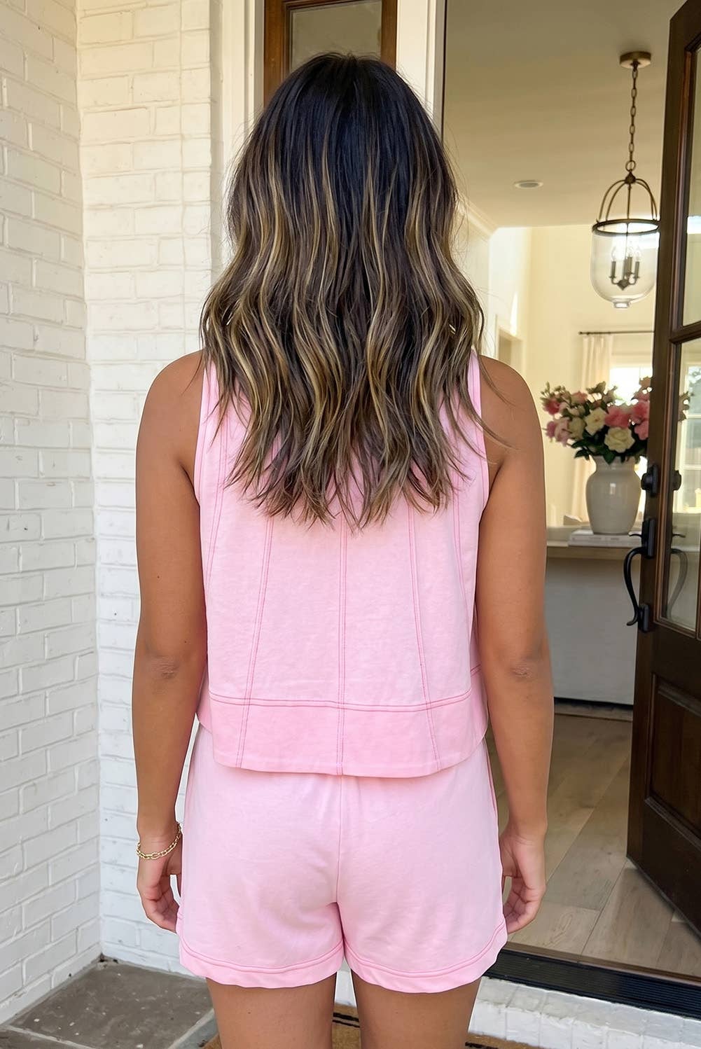 Pretty in Pink Tank and Shorts Set